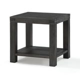 Meadow Solid Wood End Table in Graphite - Ornate Home