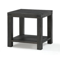 Meadow Solid Wood End Table in Graphite - Ornate Home