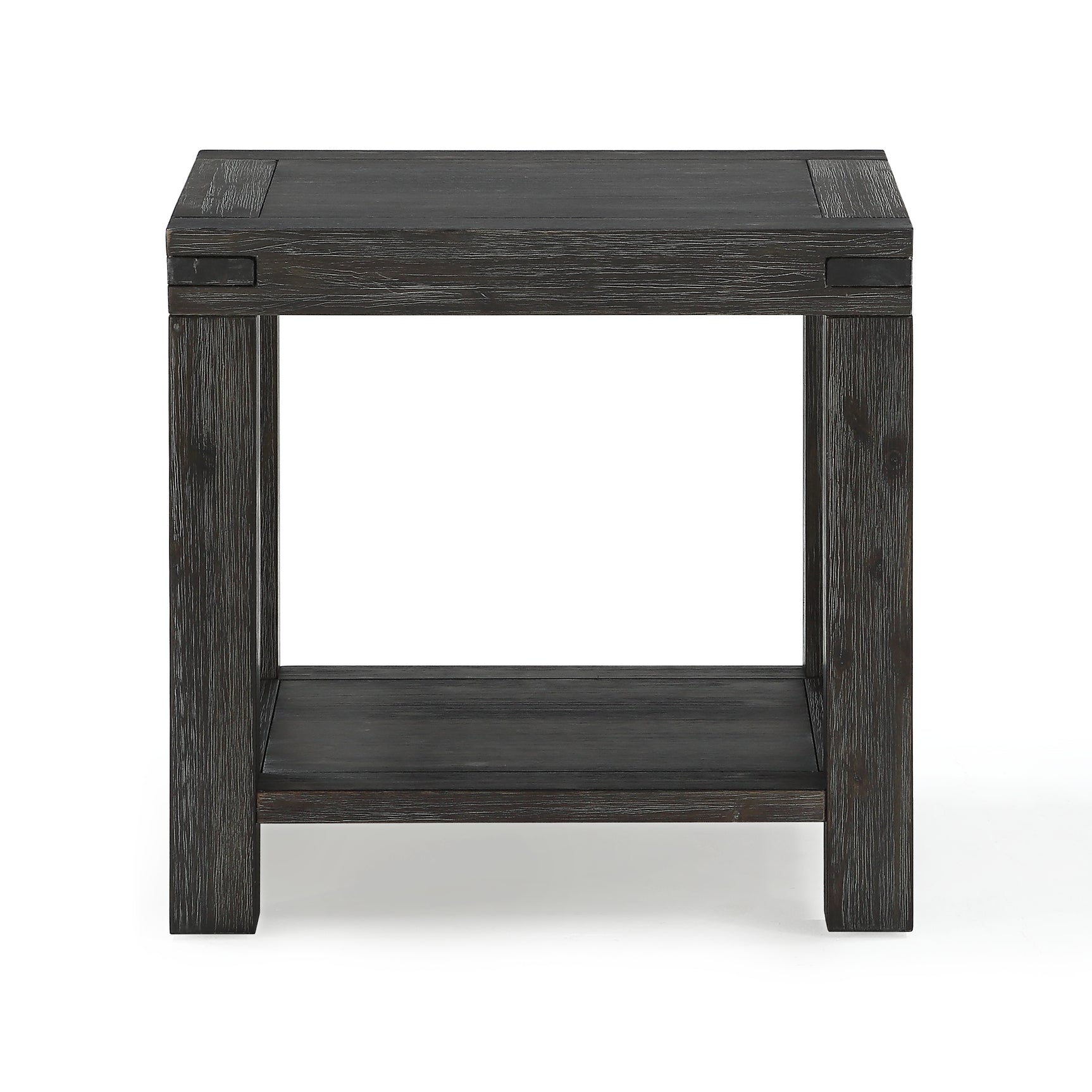 Meadow Solid Wood End Table in Graphite - Ornate Home