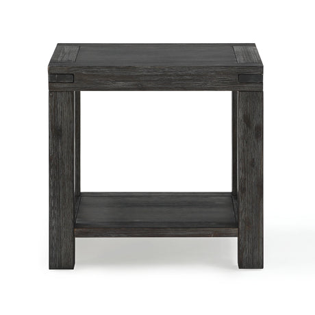 Meadow Solid Wood End Table in Graphite - Ornate Home