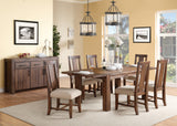 Meadow Solid Wood Extending Dining Table in Brick Brown - Ornate Home