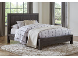 Meadow Solid Wood Full Platform Bed in Graphite - Ornate Home