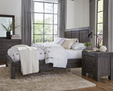 Meadow Solid Wood Full Platform Bed in Graphite - Ornate Home