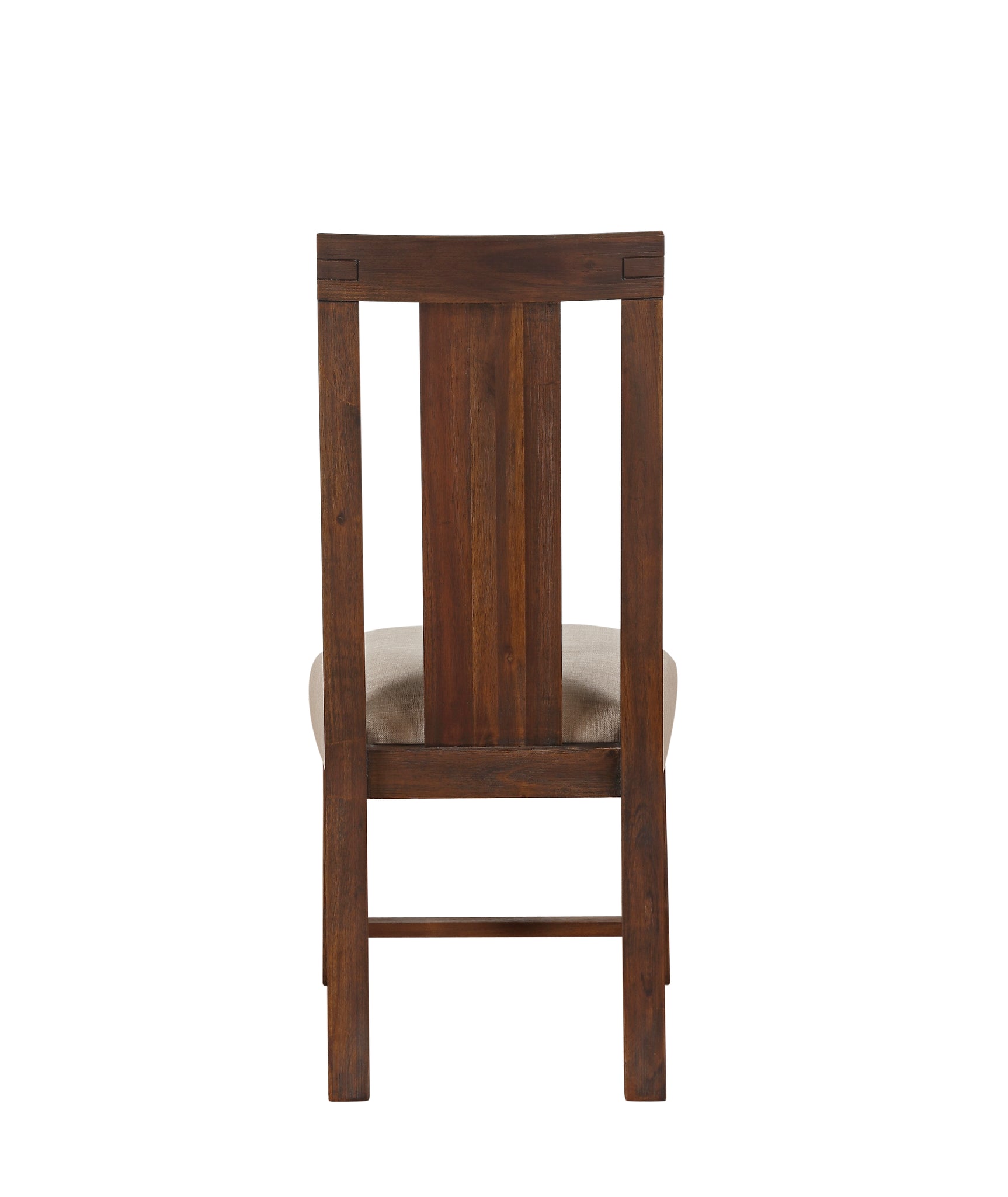 Meadow Solid Wood Upholstered Dining Chair in Brick Brown - Ornate Home