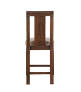 Meadow Solid Wood Upholstered Kitchen Counter Stool in Brick Brown (Set of 2) - Ornate Home