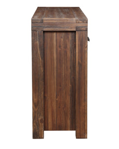 Meadow Three Drawer Three Door Solid Wood Sideboard in Brick Brown - Ornate Home