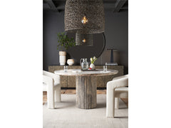 Meadow White Travertine Dining Table - Ornate Home