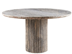 Meadow White Travertine Dining Table - Ornate Home