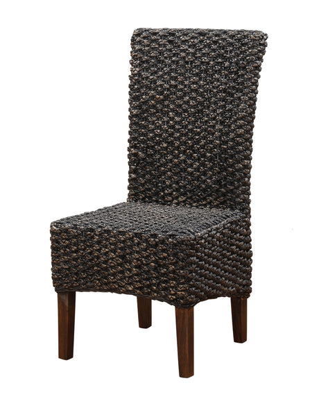 Meadow Wicker Dining Chair in Brick Brown (Set of 2) - Ornate Home