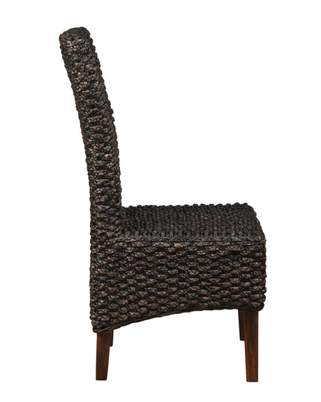 Meadow Wicker Dining Chair in Brick Brown (Set of 2) - Ornate Home