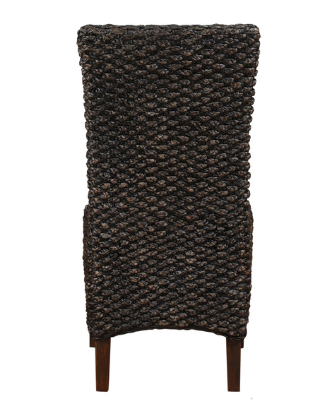 Meadow Wicker Dining Chair in Brick Brown (Set of 2) - Ornate Home