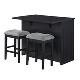 Meadowbrook Black Kitchen Island - Ornate Home