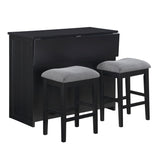 Meadowbrook Black Kitchen Island - Ornate Home
