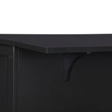 Meadowbrook Black Kitchen Island - Ornate Home