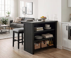 Meadowbrook Black Kitchen Island - Ornate Home