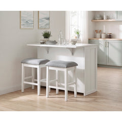 Meadowbrook Silver Kitchen Island - Ornate Home