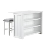Meadowbrook Silver Kitchen Island - Ornate Home