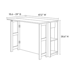 Meadowbrook White Maple 3-Piece Kitchen Island and Stool Set - Ornate Home