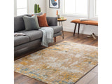 Meads Abstract Mustard Luxe Rug - Ornate Home
