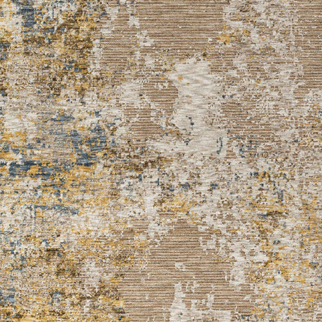 Meads Abstract Mustard Luxe Rug - Ornate Home