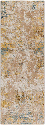 Meads Abstract Mustard Luxe Rug - Ornate Home
