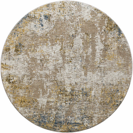 Meads Abstract Mustard Luxe Rug - Ornate Home