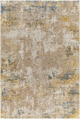Meads Abstract Mustard Luxe Rug - Ornate Home