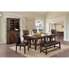 Meagan Brown Cherry/Espresso Dining Table - Ornate Home