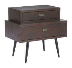 Mechy Brown Side Table - Ornate Home