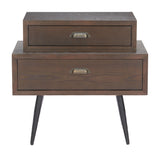 Mechy Brown Side Table - Ornate Home