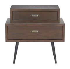 Mechy Brown Side Table - Ornate Home