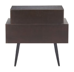 Mechy Brown Side Table - Ornate Home