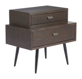 Mechy Brown Side Table - Ornate Home