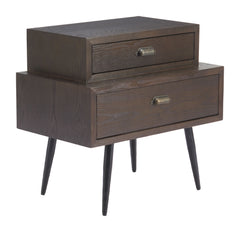 Mechy Brown Side Table - Ornate Home