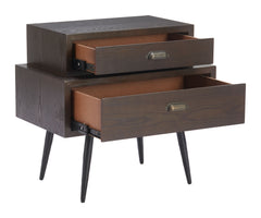 Mechy Brown Side Table - Ornate Home