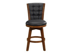 Medford Black Swivel Counter Height Chair (Set of 2) - Ornate Home
