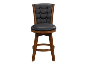 Medford Black Swivel Counter Height Chair (Set of 2) - Ornate Home
