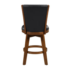 Medford Black Swivel Counter Height Chair (Set of 2) - Ornate Home