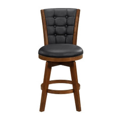 Medford Black Swivel Counter Height Chair (Set of 2) - Ornate Home
