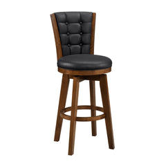 Medford Black Swivel Pub Height Chair - Ornate Home