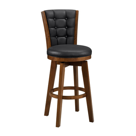 Medford Black Swivel Pub Height Chair - Ornate Home