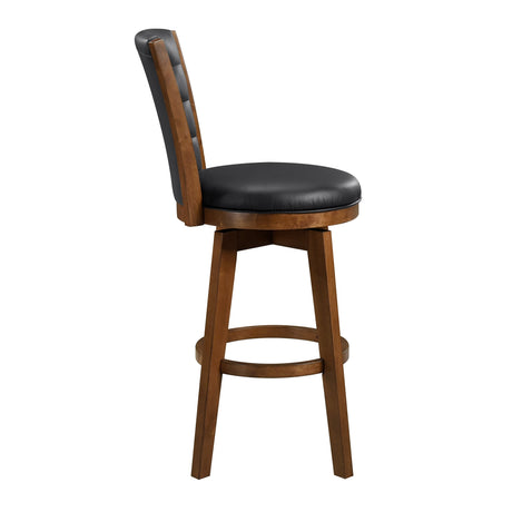 Medford Black Swivel Pub Height Chair - Ornate Home