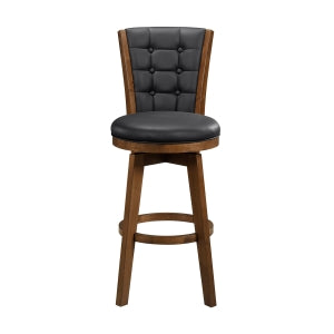 Medford Black Swivel Pub Height Chair - Ornate Home