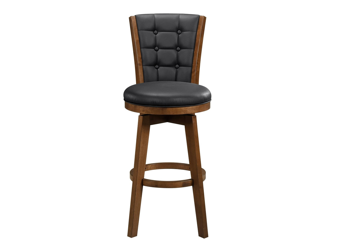 Medford Black Swivel Pub Height Chair (Set of 2) - Ornate Home
