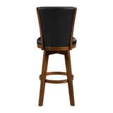 Medford Black Swivel Pub Height Chair (Set of 2) - Ornate Home