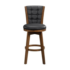 Medford Black Swivel Pub Height Chair - Ornate Home