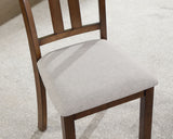 Medford Walnut/Beige 7 Pc. Dining Room Set - Ornate Home