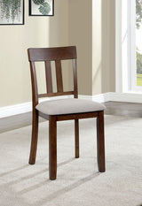 Medford Walnut/Beige 7 Pc. Dining Room Set - Ornate Home