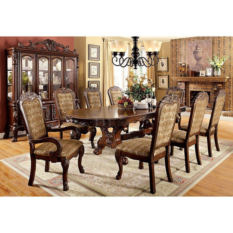 Medieve Cherry Oval Dining Table - Ornate Home
