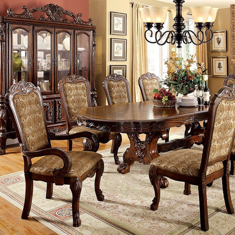 Medieve Cherry Oval Dining Table - Ornate Home